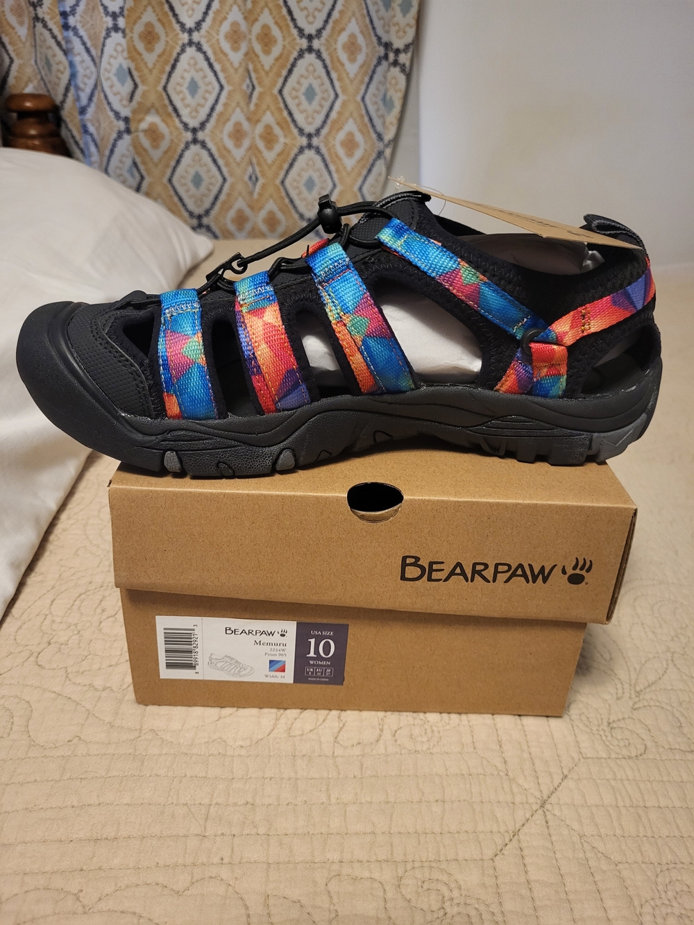BearPaw Women's Multi-Color Strappy Outdoor Sandals